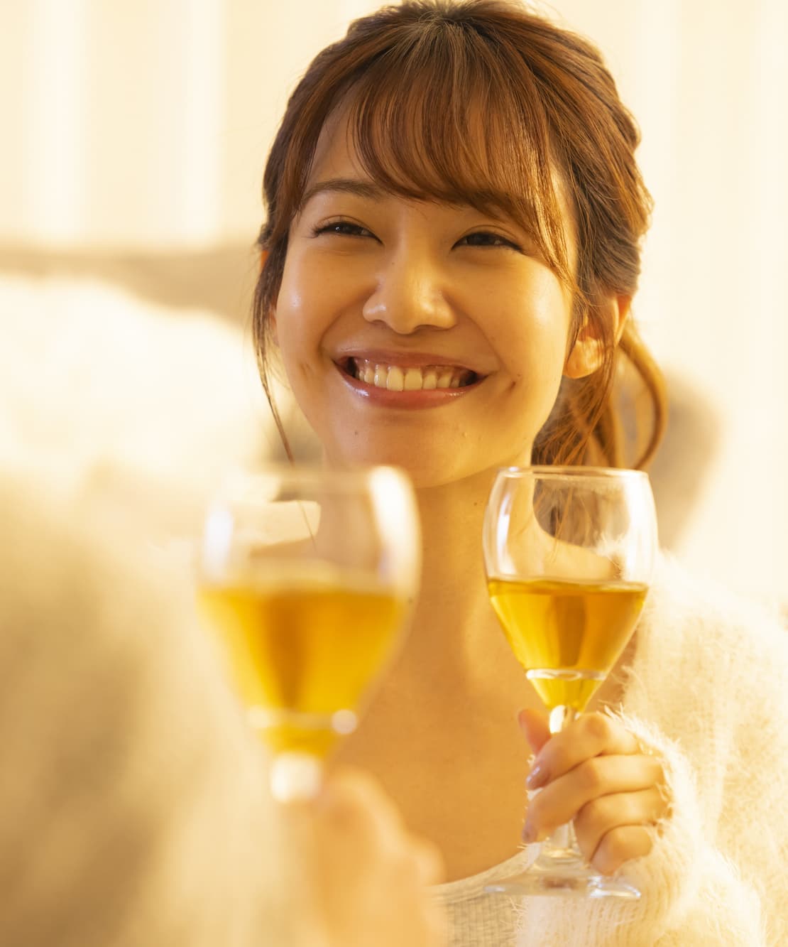 肝輝で二日酔いなしの女性